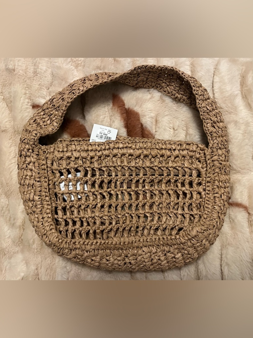 $98 NWT New Jcrew Rattan Straw Purse
